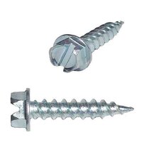 #10 X 3/4" Hex Washer Head, Slotted, RPS Tapping Screw, Type A, (1/4" ACF), Zinc